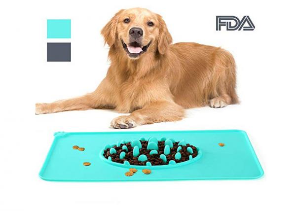 FDA&LFGB Grade Silicone , Pet Show Eating Bowl , Slow Feeding Mat for Dogs