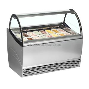 Mini Ice Cream Display Table Top Freezer Counter Top Cake Showcase Popsicle Fridge Refrigerator For Supermarket