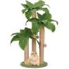 China Cat Coconut Palm Tree Climbing Frame with Natural Sisal Scratch Pole and Hanging Balls wholesale