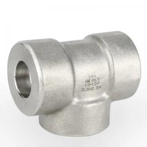 China Alloy Steel Tee ASME B16.11 Forged Socket Weld Equal Tee Alloy Steel Pipe Fittings supplier