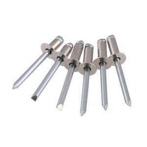 China DIN7337 Zinc Plated Aluminum Blind Rivets , Open End Stainless Steel Blind Rivets 4.8 X 10mm supplier
