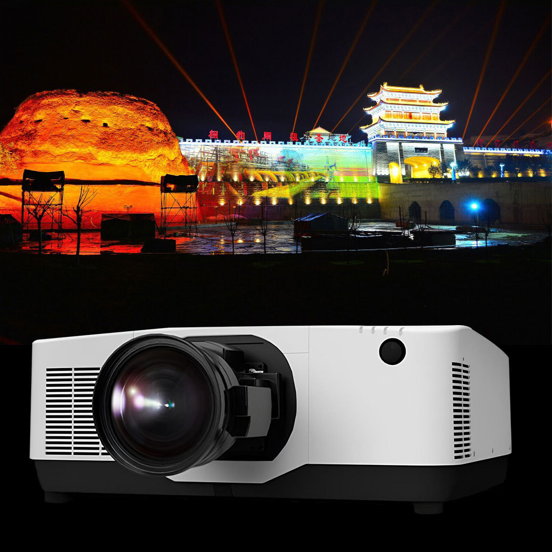 Proyector de mapeo láser 3D de 20000 lúmenes, multi interfaz, 360 grados, para presentaciones