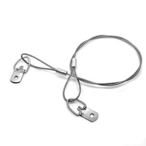 Safety Cable D-Ring Screw Hanger Wire System Stainless Steel Picture Hanging Wire