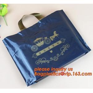 eco-friendly plastic LDPE HDPE soft loop handle bag,Soft Loop Handle Bags/High quality white soft loop handle plastic ba