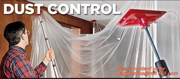 Carpet protectivDustless Warehouse PE Protection Films for Dust Control,Plastic
