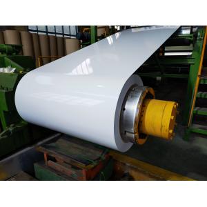 China Aluminum Alloy 3105 White Color 26 Gauge Thickness PE Paint Pre-Painted Aluminum Coil Used For Aluminum Gutter Making supplier
