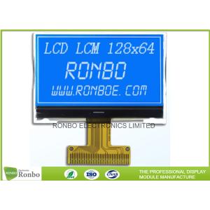 China STN Blue Negative LCD Display , Monochrome COG Customized 128x64 Lcd Module supplier