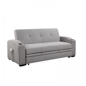 America Style 3 seat sofa bed with cup holder hot selling high quality fabric sofa from factory