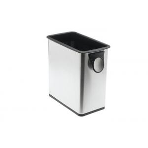Customized Colors Stainless Steel Trash Can , Stainless Steel Dustbin For Home  / School