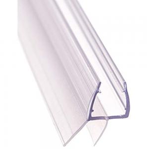 China Transparent Customized PVC Shower Door Bottom Seal Glass Seal Strip for Bathroom Door supplier