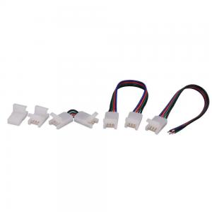 4 Pin LED Connectors LED Quick Connector With Wire For 10mm RGB LED Strip