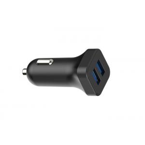 China RoHs Certificated 12VDC - 24VDC USB Car Charger Dual USB Port 5V 2.4A supplier