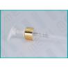 24/410 Screw Lock Lotion Pump Dispenser With Shiny Gold Aluminum Collar