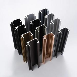 6061F Aluminium Profile Edge Aluminum Metal Frame Glass Doors For Cabinets