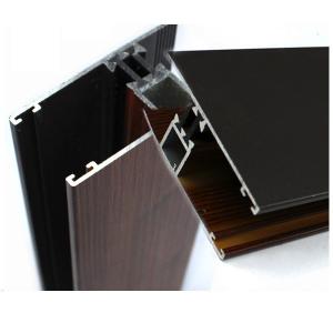 China Industrial Wood Finish Aluminium Profiles For Polycarbonate Sheet OEM / ODM supplier