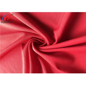 Four Way Lycra Weft Knitted Fabric , 90 Polyester 10 Spandex Fabric For Jerseys