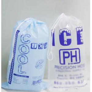 Poly Disposable Ice Cube Plastic Bags Drawstring Gravure Printing