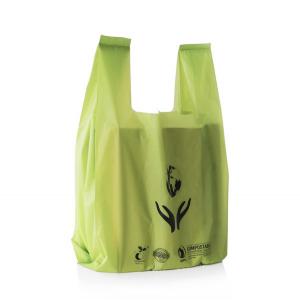 Certified Compostable Biodegradable T Shirt Bags Transparent 12micron