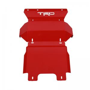 Under Guard Pickup Truck Skid Plate Steel Red Engine Protecting Cover For Toyota Tacoma