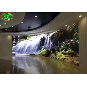 Curved Indoor Led Display Board , Led Video Display Panel Solution P3.91/P4.81