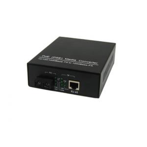 China SC Single Mode 1550nm Power Over Ethernet , 802.3af  POE Media Converter 1000Base-TX supplier
