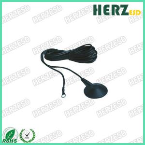 Safety Antistatic Black PU Grounding Cord For ESD Wrist Strap Or Rubber Mat