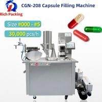 China Semi - Automatic Capsule Filling Powder Machine Capacity 15000-28000 Pcs/H on sale