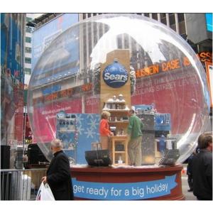 China Giant Clear PVC Inflatable Advertising Products Snow Ball for Christmas supplier