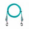 China 10ft Tie Out Cable Waterproof Dog Leash Galvanized Steel Wire Rope With PVC Coating wholesale