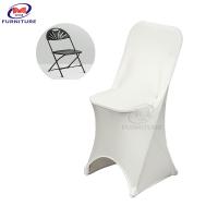 China Stretch White Spandex Chair Sashes For Hotel Restaurant Wedding Banquet Party on sale