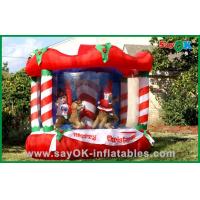 China Inflatable Christmas Decoration House Bouncer , Custom Inflatables Product on sale