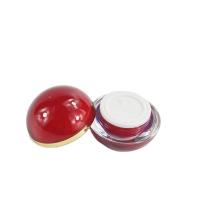 China Customized Bottle Color 5g Cosmetics Plastic Jar in Ball Shape with Acrylic Container on sale