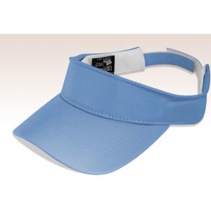 China Sky Blue 3 Panels Twill Sun Visor Hat August Sportswear / Self Fabric Sweatband supplier
