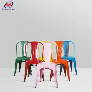 Colorful Outdoor Cafe Poly And Bark Trattoria Side Chair Steel Metal Tolixs