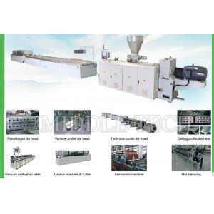 High Capacity ABB Inverter WPC Foam Board Production Line Decking 800mm Max Width