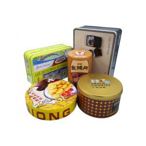 China OEM 0.3.5mm Thickness Square Biscuit Tin Box Bling Printed supplier