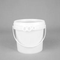 China IML Printed Small Clear Plastic Buckets 1 Liter Heat Transferprinting on sale