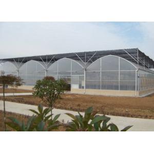 Polycarbonate Plastic Film Greenhouse Bright Interior With Shading Net System