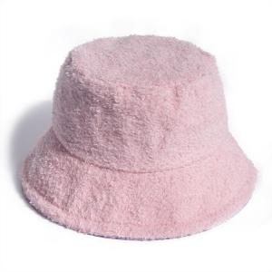 China Fur Bucket Hat Fashion Versatile Sherpa Furry Bucket Hats Warm Plush Fuzzy Plain Bucket Hat supplier