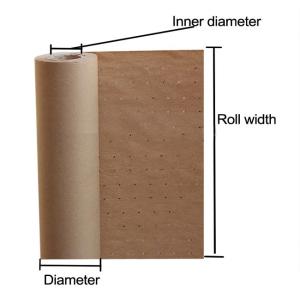 China Le trou rond réutilisé réduisent en pulpe le papier perforé pour l'usine d'habillement soutenant 160gsm de papier supplier