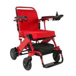 China Portable Light Weight Handicapped Folding Electric Power Wheelchair supplier