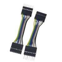 China Dupont Male To Female Rainbow Miniature Flat Ribbon Jumper Wire Harness Connector on sale