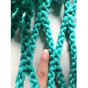China Green Sea Rope Commercial HDPE Fishing Nets , Knotless Fishing Gill Nets supplier