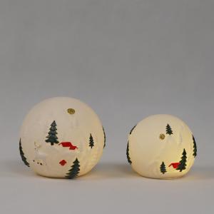 DIY Decorating Ceramic Anniversary Gift , Christmas Ball Ornaments For Home Hotel Party