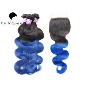 BellaQueen 4PCS One Set  Ombre Remy Hair Extensions Indian Remy Hair