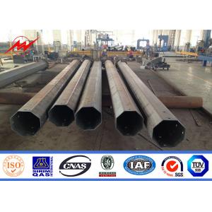 China 12m Galvanized Steel Tubular Pole For Distribution Line 1250Dan 800Dan 660Dan 410Dan supplier