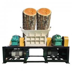 380V Heavy Duty Wood Shredder Machine Twin Shaft Wooden Pallet Shredder