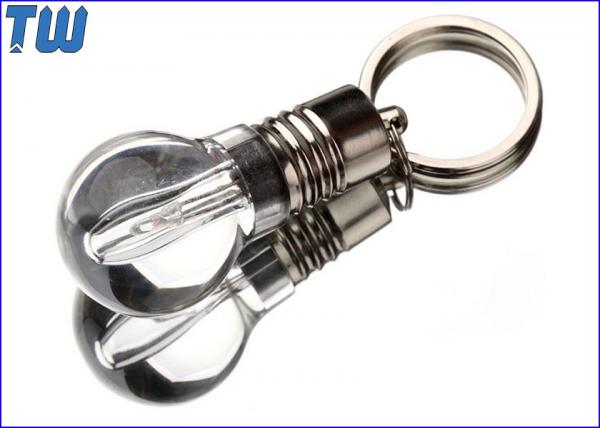 Acrylic Material 16GB USB Flash Disk Custom Logo Free Key Ring