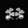 Elegant Star Shaped Pearl 925 Sterling Silver Stud Earrings For Girls