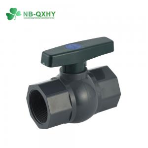 China Dark Green Handle Female PVC Ball Valve for Water Supply and Long-lasting PVC Material supplier